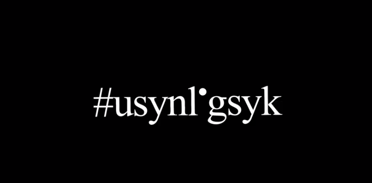 #usynl'gsyk på svart bakgrunn